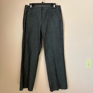 Sandro Gray Dress Pants with Classic Fit and Creased Design